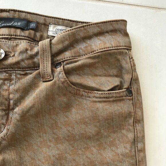 Level 99 Janice Women Jeans Ultra Skinny Low Rise Ankle Houndstooth Denim - Picture 6 of 11